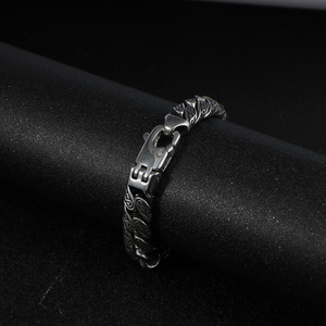 Pulsera de plata tibetana con diseño de serpiente, 20 cm, 22 cm, joyería de moda para hombre CE613 - Product Image 3