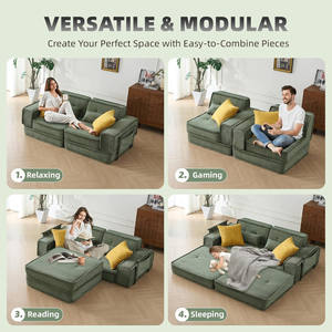 Canapé Enroulable Extensible Tendance TikTok 2026 - Design Moderne pour Salon & Hôtel - Faible Coût - Gain de Place de 80% - Product Image 2