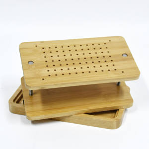 Nuevo diseño de cocina de bambú portátil, utensilios fáciles de bricolaje, prensa de tofu por goteo con bandeja de goteo, máquina para hacer tofu - Product Image 5