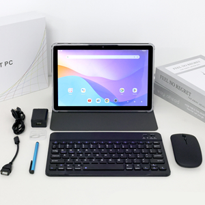 Tablette à écran tactile IPS 10.1 avec 8 Go de RAM + 128 Go de ROM Android 14 Dessin de <span class=keywords><strong>tapis</strong></span> WiFi Double <span class=keywords><strong>carte</strong></span> SIM Caméra frontale utilisée - Product Image 2