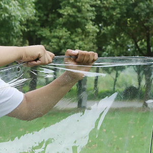 Nhà Máy Tùy Chỉnh Kích Thước 4M Nặng-Nhiệm Vụ Không Thấm Nước PVC Trong Suốt Bạt Rõ Ràng Tarp Cho Nhà Kính Lợp Ngoài Trời Lưu Trữ - Product Image 2