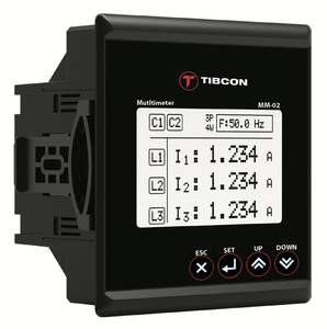 Multímetro Digital de Alta Precisión Trifásico Serie MM, RS485 Modbus RTU, Pantalla LED de 4x4 Dígitos, Voltaje, Corriente, Frecuencia, Protección - Product Image 2