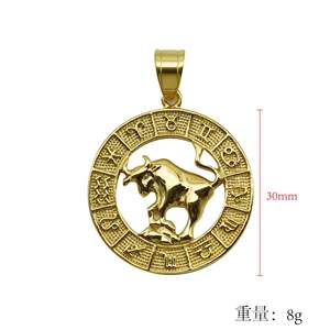 Нержавеющая сталь позолоченный зодиакальный гороскоп монета кулон знак зодиака ожерелье 12 созвездий ожерелье для женщин девочек - Product Image 4