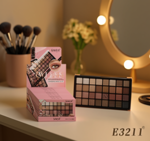 Palette de fards à paupières Saniye E3211, maquillage minéral mat à haute pigmentation pour carnations moyennes, palette de fards à paupières multicolores - Product Image 2