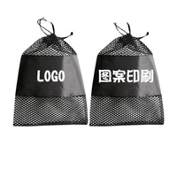 Mesh opbergtas handdoek fruit trekkoord sluiting promotionele tas gepersonaliseerde logo bedrukking cadeau tas groothandel