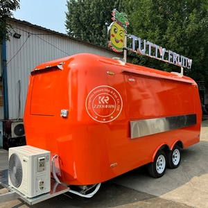 Remorque de restauration BBQ 2025 avec véranda, camion de restauration entièrement équipé, conteneur de restaurant, boucherie mobile, kiosque de nourriture de rue - Product Image 3