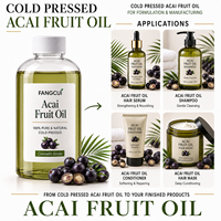 Huile de fruit d'açaï en marque blanche, fabricant OEM ODM, étiquette et boîte personnalisées, faible MOQ, solution de marque complète, approvisionnement direct usine
