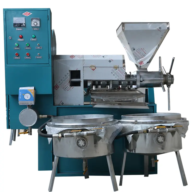 Máquina de prensa de aceite de tornillo 6yl-140 10TPD semilla de algodón copra girasol prensa de aceite de ricino