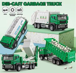 <span class=keywords><strong>Giocattolo</strong></span> per <span class=keywords><strong>camion</strong></span> della <span class=keywords><strong>spazzatura</strong></span> in lega pressofusa, Set di veicoli per <span class=keywords><strong>camion</strong></span> della <span class=keywords><strong>spazzatura</strong></span> in metallo per bambini, modellini in lega ad attrito per bambini - Product Image 4