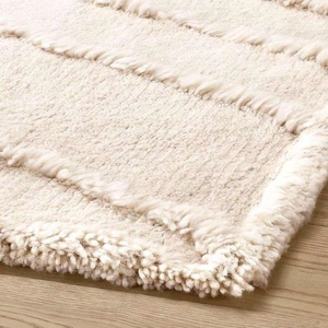 Modern Abstract Moroccan Wool Area Rug Hand Knotted Medium Pile Soft Durable Custom Rectangle Carpet for Home Decor - Product Image 3