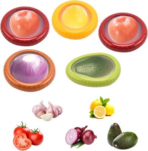 Ready Ship Customized Logo Sustainable OEM Brand Silicone + ABS Fresh Stretch Fruit & <b>Vegetable</b> <b>Storage</b> Box Kitchen Tool - Product Image 1