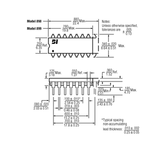 새로운 오리지널 BI 기술 저항 배열 8x 4K7 898-3-R4.7K 저항 네트워크 4,7K 옴 16 PIN 2% 전자 부품 - Product Image 6