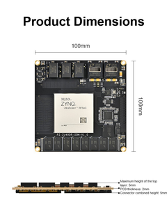 Placa de Desarrollo FPGA PZ-ZU49DR-SOM Zynq UltraScale+ RFSoC ZU49DR para Radio Definida por Software y Procesamiento de Señales de RF - Product Image 4