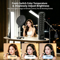 Bâton lumineux LED portable 80W avec télécommande à température de couleur réglable pour photographie vidéoconférence et éclairage de selfie