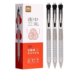 Deli V109 Neutral <b>Pen</b> 0.5mm Black ST Tip Exam Gel <b>Pen</b> - Product Image 5