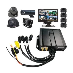4 kênh H.265 ghi video kỹ thuật số giá rẻ điện thoại di động xe DVR Full HD xe tải ghi âm xe DVR LTE Camera an ninh Hệ thống giám sát