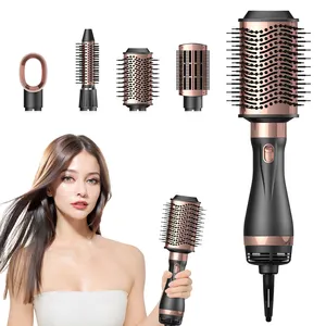 Nuova tendenza 5 In 1 asciugacapelli e volumizzatore One-step spazzola ad aria calda asciugacapelli professionale per capelli