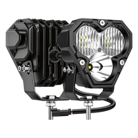 Phare de voiture LED modulaire blanc 4 pouces, combo de feux pour conduite tout-terrain 4x4 SUV, nouveau 12V 24W IP67