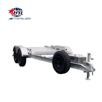 Remorque pour mini-excavatrice 4,5T, remorque automobile, remorque en aluminium pour mini-excavatrice à vendre