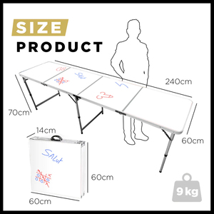 Xách Tay Có Thể Gập Lại Tùy Chỉnh Trực Tiếp In Ấn Tùy Chỉnh Trống Bảng Trắng Vẽ Chơi Trò Chơi Nhôm Gấp Bia <span class=keywords><strong>Pong</strong></span> Bảng - Product Image 2