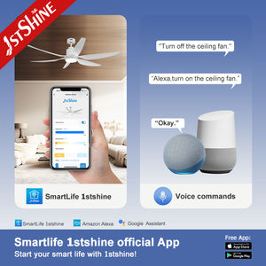 Ventilador <span class=keywords><strong>de</strong></span> techo LED 1stshine, gran espacio, 66 pulgadas, alto flujo <span class=keywords><strong>de</strong></span> aire, aspas <span class=keywords><strong>de</strong></span> ABS blancas, ventilador <span class=keywords><strong>de</strong></span> techo regulable con luz - Product Image 6