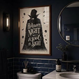 Arte Impreso en Lienzo HD Moderno, Cuadro de Pared Vintage de Vampiro de Halloween, <span class=keywords><strong>Pintura</strong></span> en Lienzo Impermeable para Decoración de Fiestas en Casa - Product Image 2