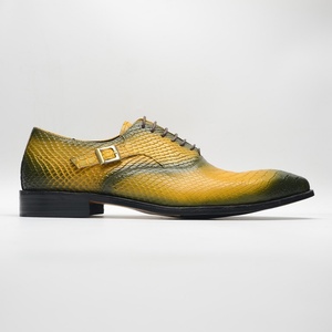 Zapatos Formales Hechos a Mano de Piel de Vacuno con Patrón de Serpiente, Aumentan la Estatura, Talla Grande para Otoño, para Todas las Ocasiones, Estilo Británico Clásico de Negocios - Product Image 3