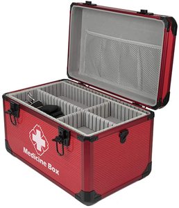 Botiquín de primeros auxilios portátil, caja de botiquín de primeros auxilios quirúrgico para el hogar y viajes - Product Image 5