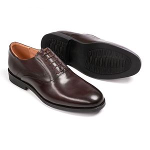 Chaussures habillées pour hommes, nouveaux styles, en cuir véritable, à lacets, bout pointu, antidérapantes, décontractées, formelles, pour le travail et le bureau - Product Image 5