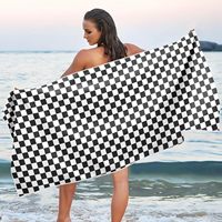 Soft Quick Dry Striped Beach Towels Luxury Oversized Striped Towels for Pool Beach and Travel for Adults Kids