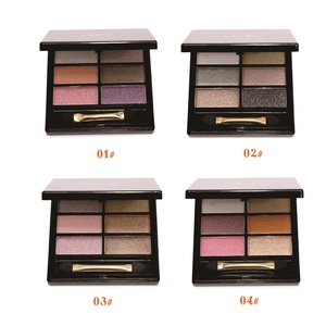 Envases Personalizados para Sombras de Ojos con Brillo, Etiqueta Privada, Venta al por Mayor de Maquillaje OEM ODM, Paleta de Sombras de Ojos de <span class=keywords><strong>6</strong></span> Colores - Product Image 4