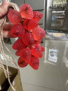 Caja de embalaje con kit de viñas colgantes, jabón artesanal de lichi en forma de racimo de uva pequeño, hecho con cuerda. - Product Image 6