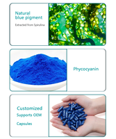 Poudre de Phycocyanine E18 Couleur Bleue Naturelle Extrait de Spiruline Qualité Alimentaire en Vrac pour Boissons et Compléments