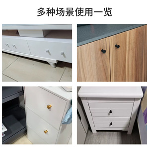 Tirador de gabinete redondo de aleación de aluminio Ying Sheng, de un solo orificio, estilo moderno minimalista, para cajones, puertas de armario, pomo esférico pequeño - Product Image 1