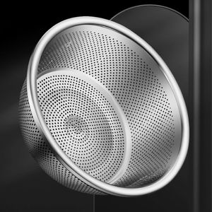 Stainless Steel Vegetable Washing Basin With Drain <b>Basket</b> 20-32 Cm For Kitchen Use - Product Image 4