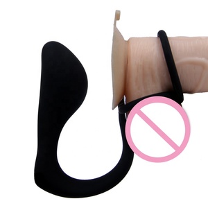 남성용 무료 샘플 섹스토이 전립선 마사지기 듀얼 콕링 버트 플러그 항문 섹스 도구 - Product Image 3