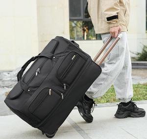 Sac de voyage à roulettes classique Oxford extensible grande capacité, résistant à l'eau, avec poignée de traction, pour la vente en gros - Product Image 1
