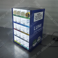 Écran LED personnalisé en PMMA acrylique Zimo, écologique, recyclable, de luxe, moderne, résistant à l'eau, facile à assembler, pour pochettes de nicotine et vêtements