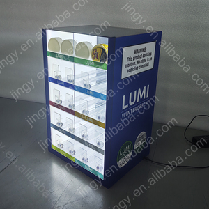 ตู้โชว์บุหรี่แบบซิโม่ นิโคติน พ็อกเก็ต ทำจากอะคริลิก PMMA ที่เป็นมิตรกับสิ่งแวดล้อม ดีไซน์ทันสมัย พร้อมไฟ LED และระบบดันอัตโนมัติ - Product Image 2