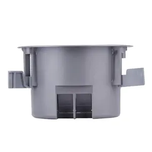 Round Electrical Enclosure Old Work Junction Box Gray Blue Ceiling Boxes 18 Cubic Inches Pancake Box with UL ETL Listed