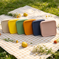 Dompet Koin Silikon Anti Air Lucu Model Baru dari Pabrik NiuHui, Tas Kosmetik Kecil Persegi untuk Anak-anak