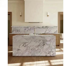 Modern Luxury Calacatta Viola White Marble with <b>Grey</b> Vein Slabs for Kitchen Countertops - Product Image 2