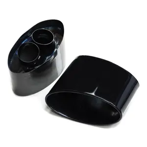 SYPES Black Stainless Steel Rs6 Exhaust Tip For Audi Rs6 Muffler Tip Audi Rs7 Exhaust Audi C8 A7 A6 Exhaust Pipe