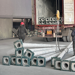 เสาไฟเหล็กแบบแขนคู่สำหรับกลางแจ้งในชนบทเสาจากโรงงานจีนราคาถูก4ม. 5ม. 6ม. 8ม. 8ม. 9ม. 10ม. 12ม. - Product Image 4