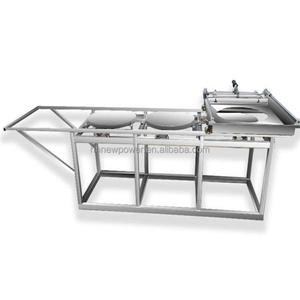 Hand Push Semi Automatic Gas Heating Dosa Baking Machine Baked Flat Thin Pancake <b>Maker</b> <b>Bread</b> Machine with Good Price - Product Image 2