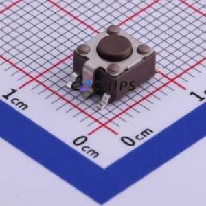 DTSMG-61N-V-T/R Tactile Switch SMD-5P,6.2x6.2mm Switch Single Pole Single Throw Round Button Vertical Mount 6.2mm - Product Image 1