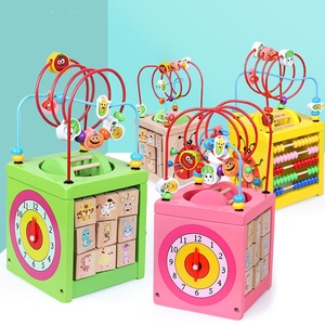 Cubo de Actividades de Inteligencia Preescolar para Bebés, Personalizado por el Fabricante, Juguetes Sensoriales de Madera para Niños de 6 Meses - Product Image 3