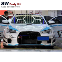 Pare-chocs avant de style SW Vrs pour MITSUBISHI EVOLUTION EVO 10 2008-2015 Pièces automobiles Kit de performance Fixation par vis Ajustement universel