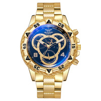 Montre de luxe pour hommes à la mode à grand cadran Montre de poignet à quartz pour hommes d'affaires