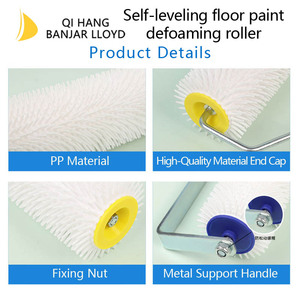 แปรงลูกกลิ้งแบบสกรูยึดแน่นสไตล์ EU คุณภาพสูง สำหรับขจัดฟองอากาศในพลาสติก - Product Image 2